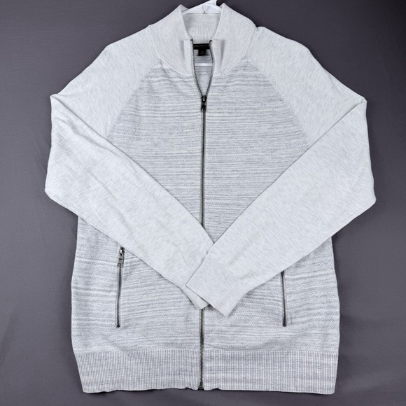 Banana Republic Other - Banana Republic Gray Knit Full-Zip Sweater Mock Neck Men's Size M